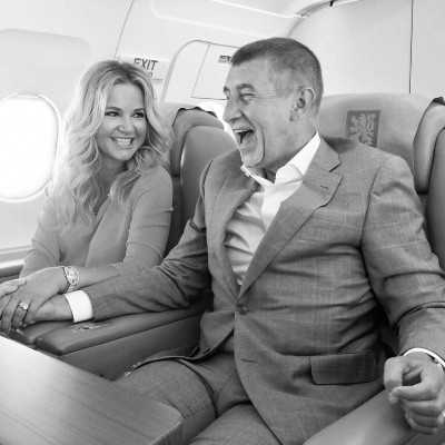Andrej Babiš s manželkou Monikou